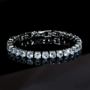 Bransoletka z kryształami o szlifie diamentowym